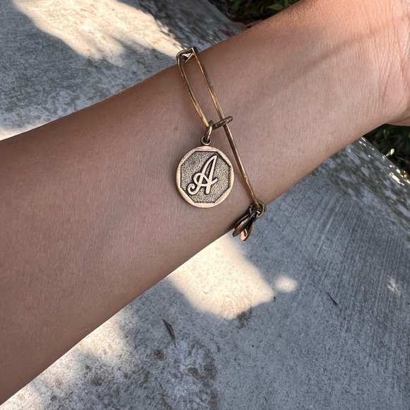 Alex and Ani ‘A’ Initial Charm Bracelet - Picture 3 of 3